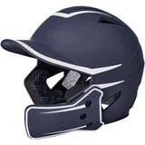 Champro HX Legend Plus 2 - Tone Bsbll Helmet w/Flap | Champro HXM2JG NAVYWHITE Senior Baseball & Softball Batting Helmets