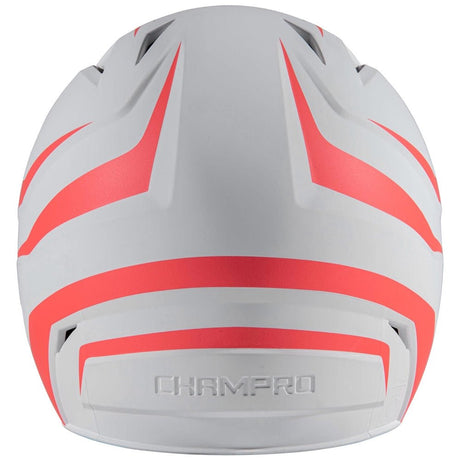 Champro HX Rise Legend Batting Helmet w/Facemask | Champro HXFPM2 CORALORANGE Senior Baseball & Softball Protective Gear
