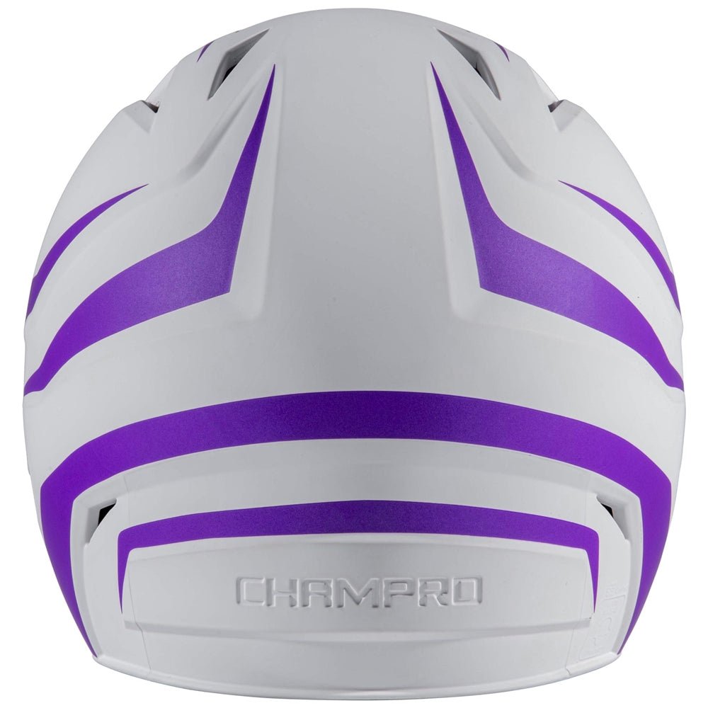 Champro HX Rise Legend Batting Helmet w/Facemask | Champro HXFPM2 PURPLE Senior Baseball & Softball Protective Gear
