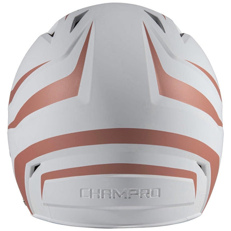 Champro HX Rise Legend Batting Helmet w/Facemask | Champro HXFPM2 ROSEGOLD Senior Baseball & Softball Protective Gear