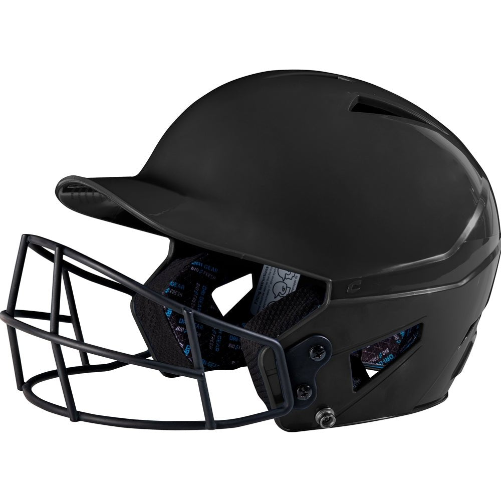 Champro HX Rookie Baseball Helmet w/Mask | Champro HXUFM BLACK Standard Baseball & Softball Protective Gear