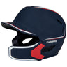 Champro HXE Matte Baseball Helmet w/Jaw Guard | Champro HXEM2JG NAVYWHITESCARLET M Baseball Helmets