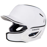 Champro HXE Matte Baseball Helmet w/Jaw Guard | Champro HXEM2JG WHITE M Baseball Helmets