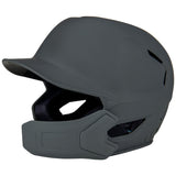 Champro HXE Matte Baseball Helmet w/Jaw Guard | Champro HXEMJG GRAPHITE M Baseball Helmets