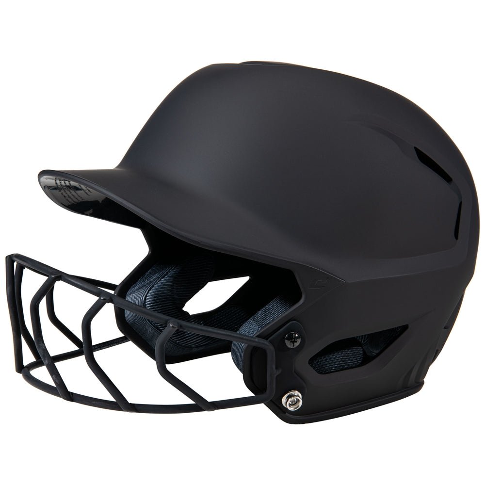 Champro HXE Matte Softball Helmet w/Facemask | Champro HXEFPM BLACK M
