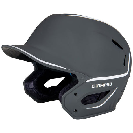 Champro HXE Two - Tone Matte Baseball Helmet | Champro HXEM2 GRAPHITE M Baseball Helmets