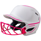 Champro HXE Two - Tone Matte Softball Helmet w/Facemask | Champro HXEFPM2 PINK M