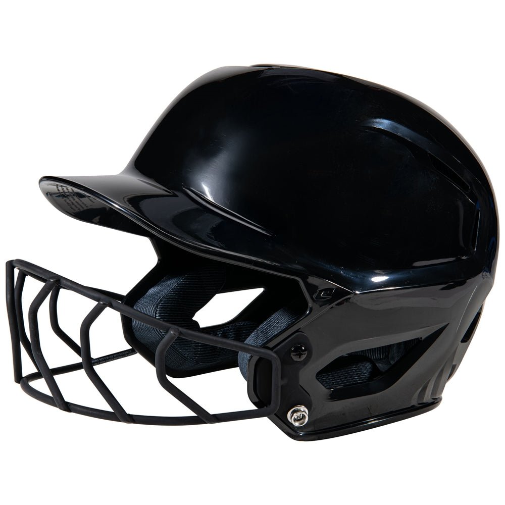 Champro HXEFPS Starter Softball Helmet w/Facemask BLACK S