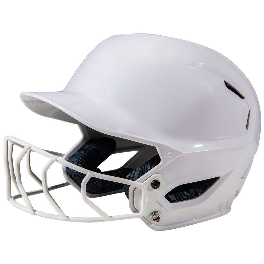 Champro HXEFPS Starter Softball Helmet w/Facemask WHITE S
