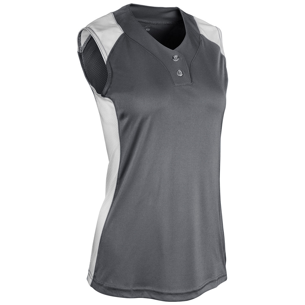 Champro Infinite 2 - Button Sleeveless Jersey | Champro BS86 GRAPHITEWHITE S Jerseys
