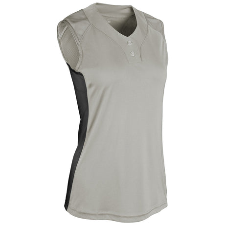 Champro Infinite 2 - Button Sleeveless Jersey | Champro BS86 GREYBLACK S Jerseys