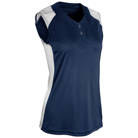 Champro Infinite 2 - Button Sleeveless Jersey | Champro BS86 NAVYWHITE S Jerseys