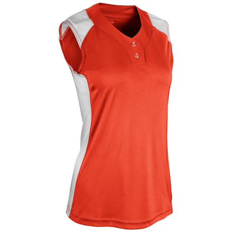 Champro Infinite 2 - Button Sleeveless Jersey | Champro BS86 ORANGEWHITE S Jerseys