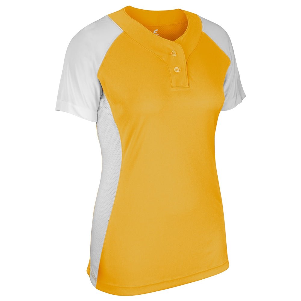 Champro Infinite 2 - Button SS Jersey | Champro BS80 GOLDWHITE S Sports Uniforms