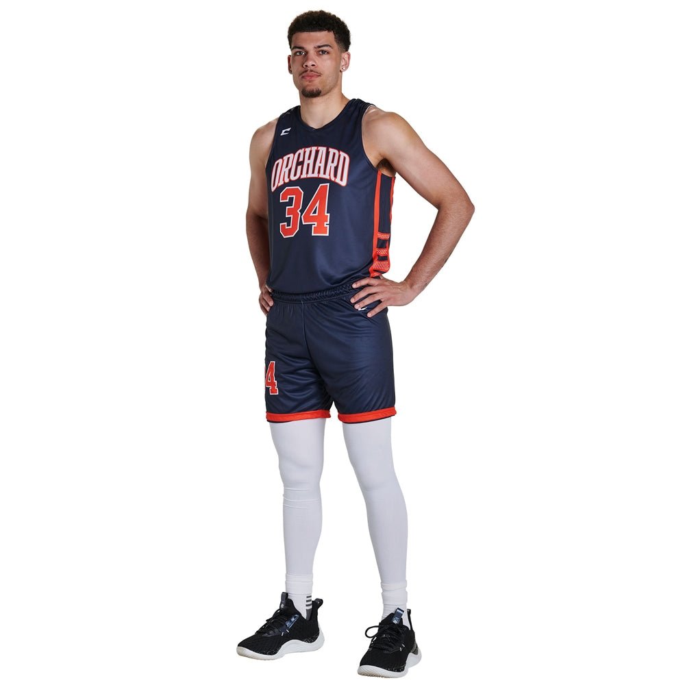 Champro JUICE Build - Your - Own Double Ply Reversible Basketball 7\" Short | Champro JBBS317 Standard XS Basketball Jersey