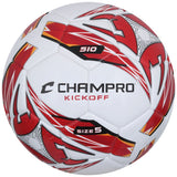 Champro KICKOFF Soccer Ball | Champro SB510 WHITESCARLET 3 Soccer Balls