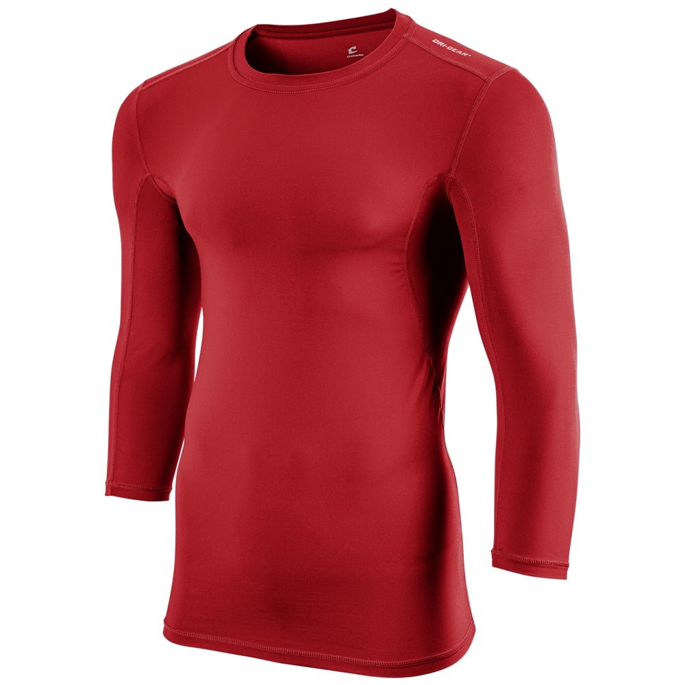 Champro Lightning 2.0 Compression 3/4 Sleeve Jersey | Champro CJ07 SCARLET S Jerseys