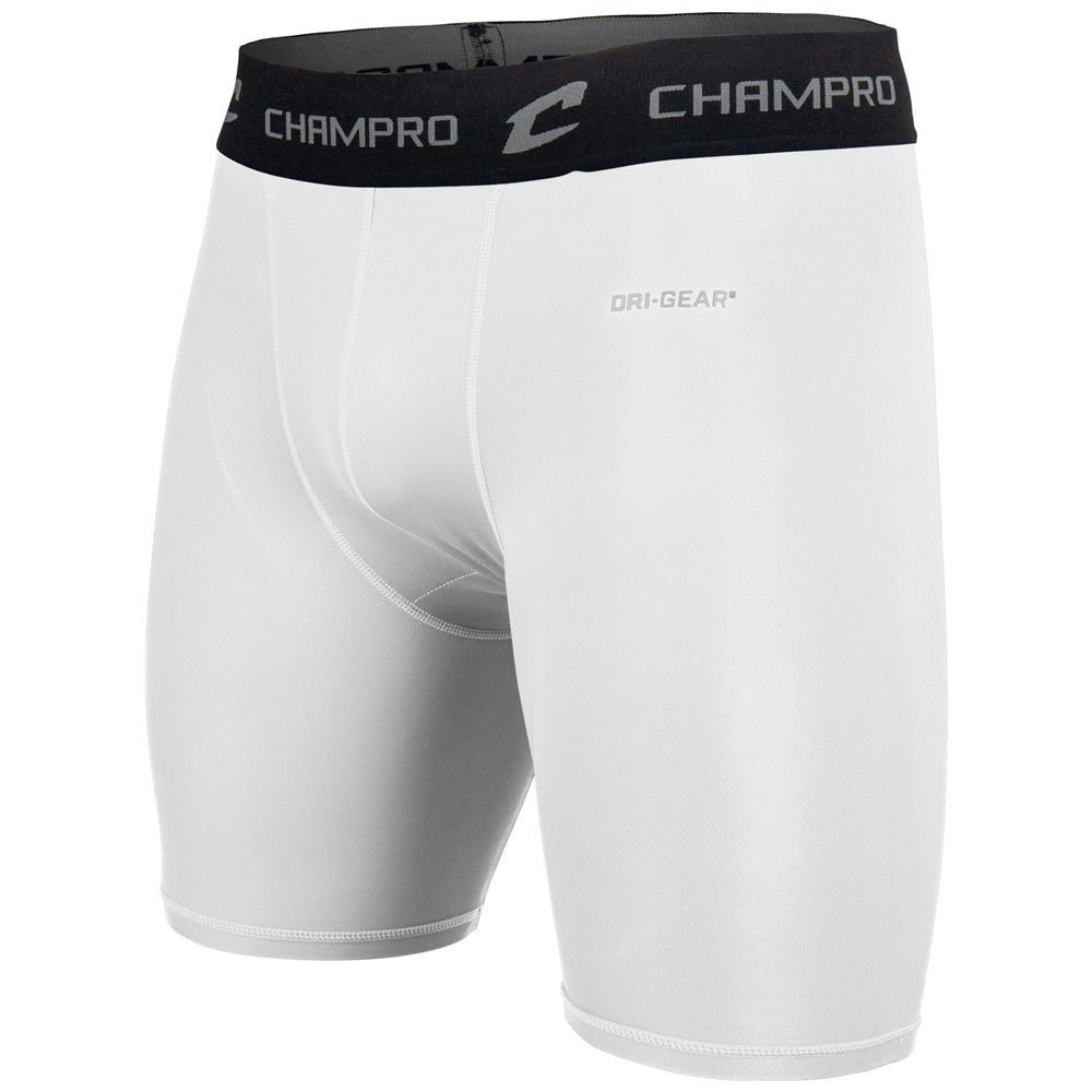 Champro Lightning 2.0 Compression Short w/ Cup Pocket  | Champro CS11 WHITE S Shorts
