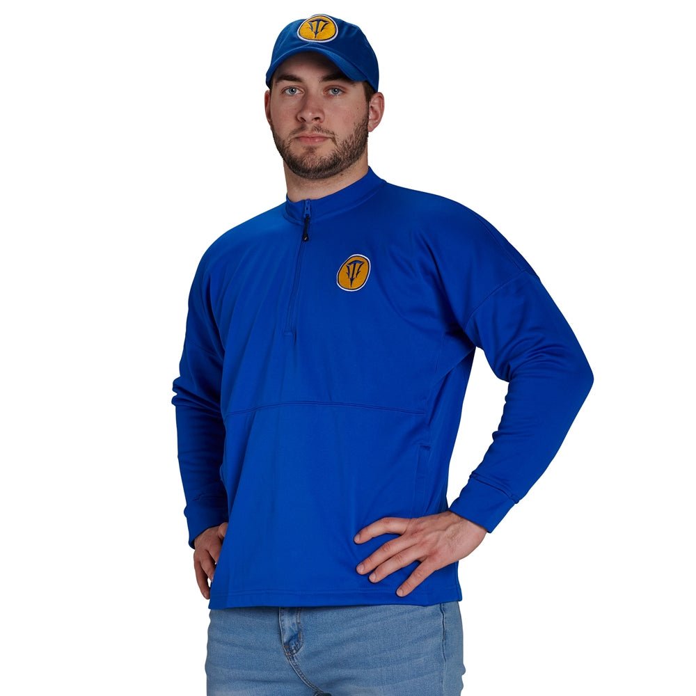 Champro Lineup Fleece Men's 1/4 Zip Crew | Champro FLC4 BLACK S Sweatshirts
