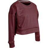 Champro Lineup Fleece Women's Crop Crew | Champro FLC5 MAROON S Sweatshirts