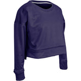 Champro Lineup Fleece Women's Crop Crew | Champro FLC5 PURPLE S Sweatshirts