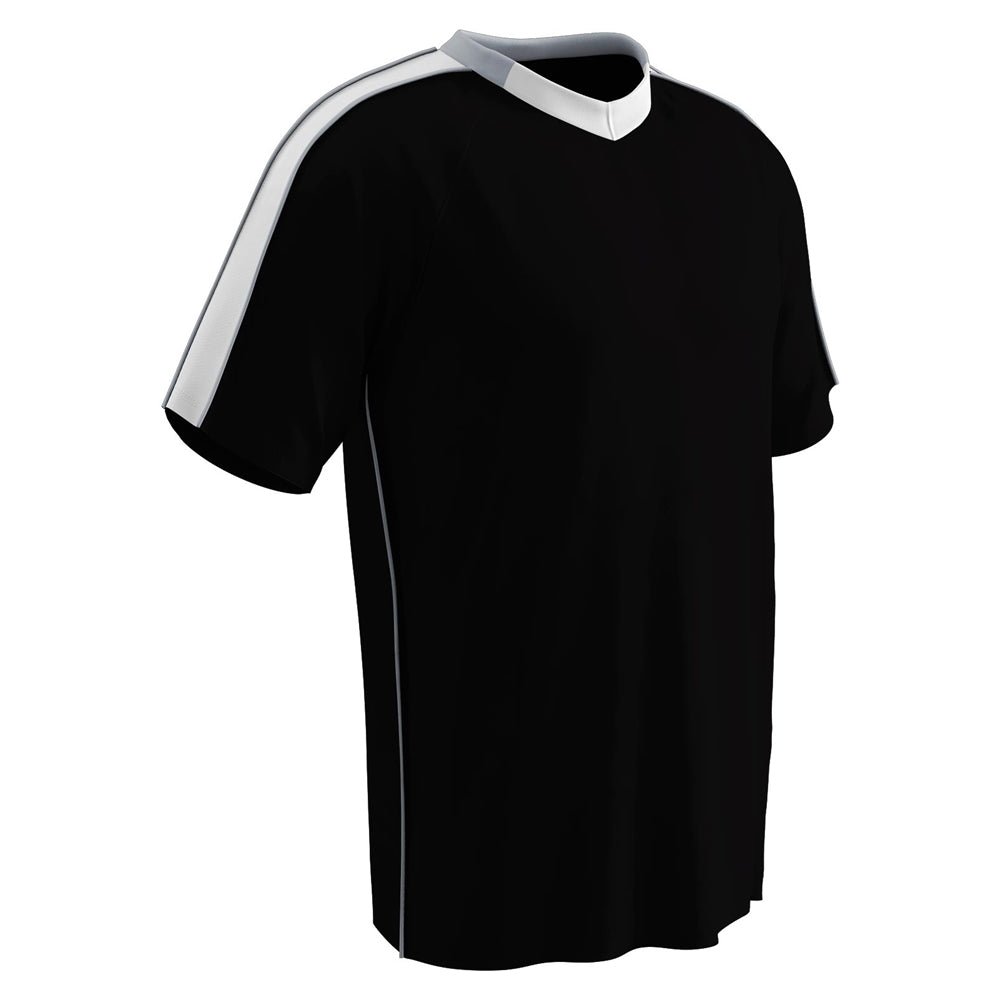 Champro MARK Soccer Jersey | Champro SJ20 BLACKWHITESILVER Youth XS Soccer