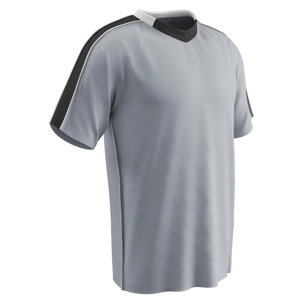 Champro MARK Soccer Jersey | Champro SJ20 SILVERBLACKWHITE Youth XS Soccer