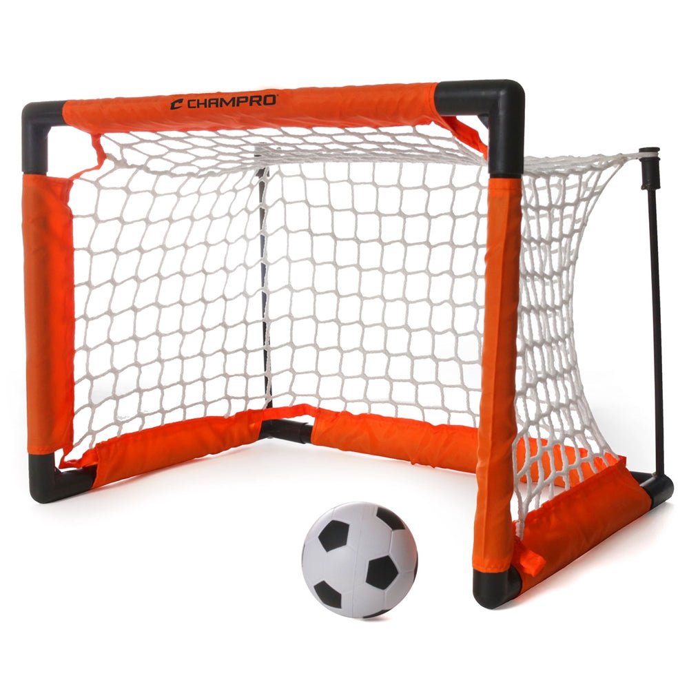 Champro Mini Soccer Goal w/Foam Ball & Cones | Champro NS42I Standard Standard Soccer Goals