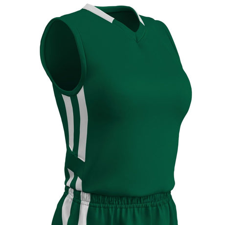 Champro Muscle DRI - GEAR® Basketball Jersey - Women's | Champro BBJ9W FORESTGREENWHITE S Basketball