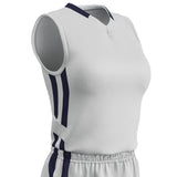 Champro Muscle DRI - GEAR® Basketball Jersey - Women's | Champro BBJ9W WHITENAVY S Basketball