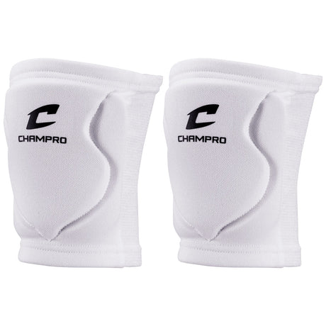 Champro MVP Low Profile Knee Pad | Champro A3001 WHITE S Volleyball Knee Pads