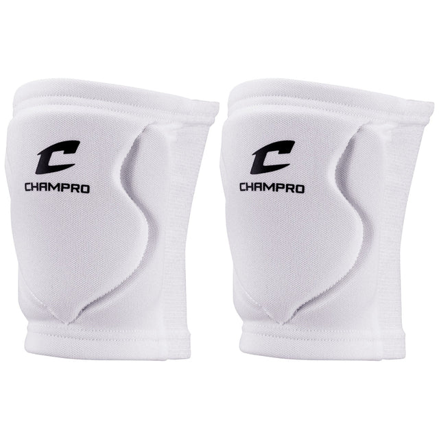 Champro MVP Low Profile Knee Pad | Champro A3001 WHITE S Volleyball Knee Pads