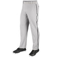 Champro MVP Open Bottom Pant with Pipe | Champro BP41U GREYBLACK Youth XS Baseball & Softball