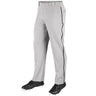 Champro MVP Open Bottom Pant with Pipe | Champro BP41U GREYBLACK Youth XS Baseball & Softball