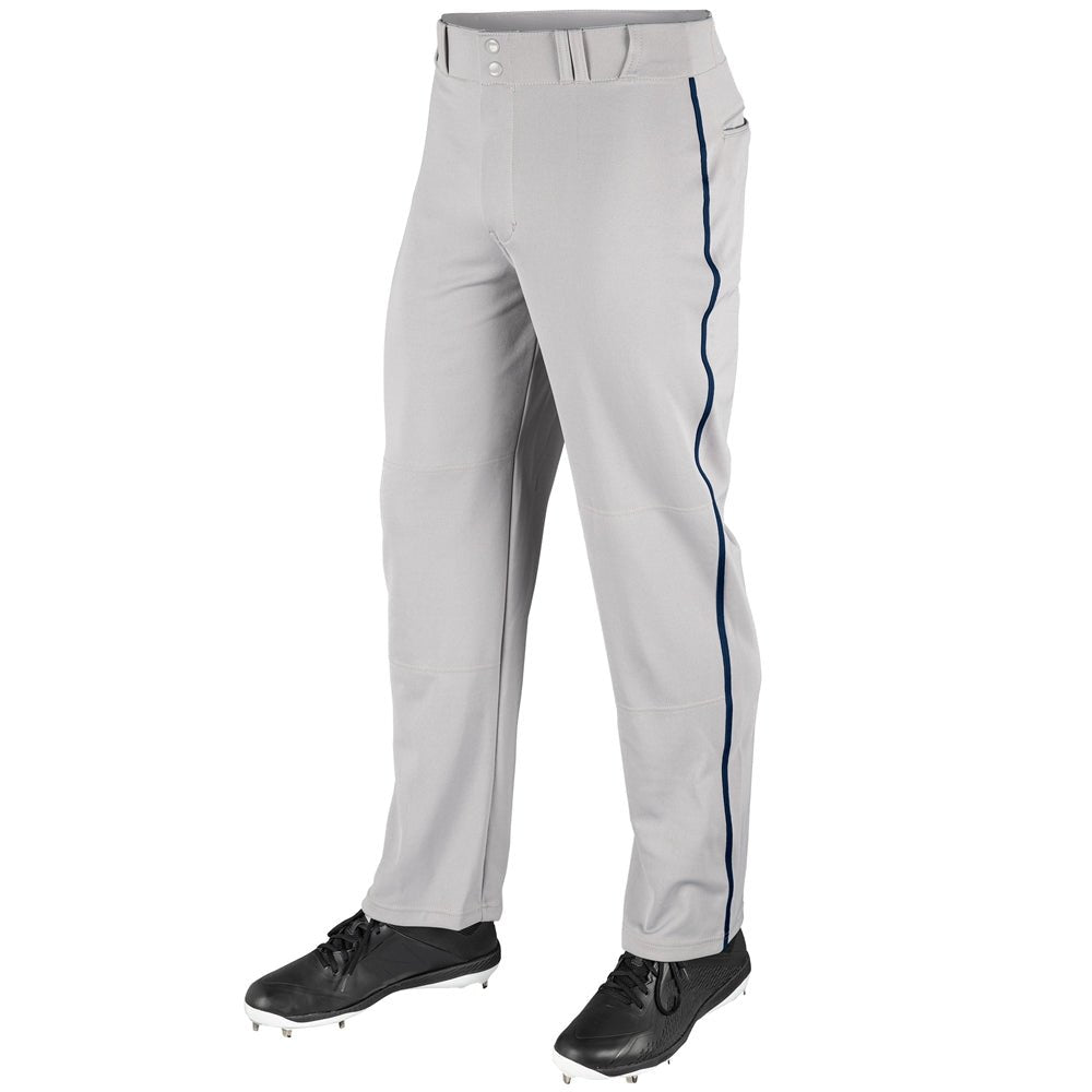 Champro MVP Open Bottom Pant with Pipe | Champro BP41U GREYNAVY Youth XS Baseball & Softball
