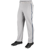 Champro MVP Open Bottom Pant with Pipe | Champro BP41U GREYNAVY Youth XS Baseball & Softball
