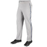Champro MVP Open Bottom Pant with Pipe | Champro BP41U GREYNAVY Youth XS Baseball & Softball