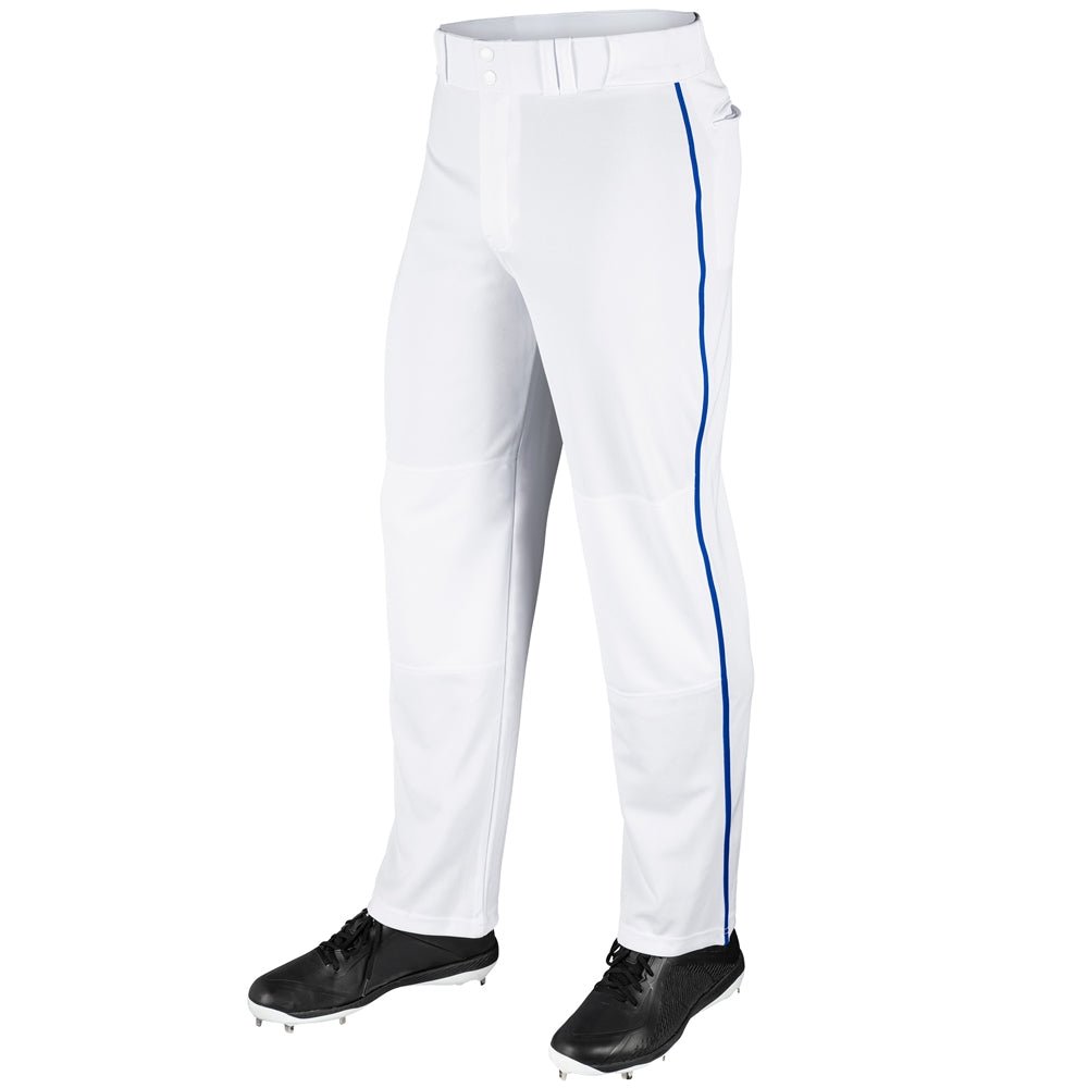 Champro MVP Open Bottom Pant with Pipe | Champro BP41U WHITEROYAL Youth XS Baseball & Softball