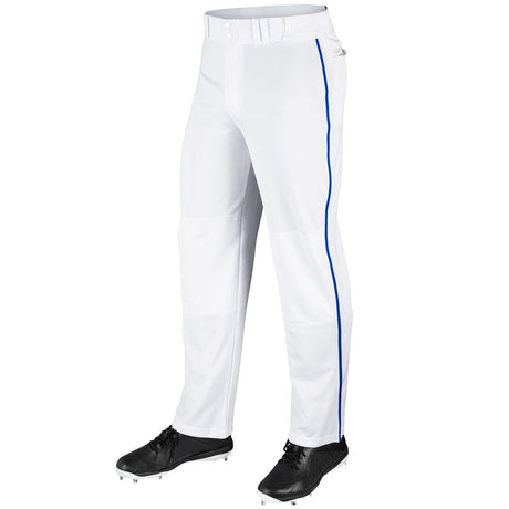 Champro MVP Open Bottom Pant with Pipe | Champro BP41U WHITEROYAL Youth XS Baseball & Softball