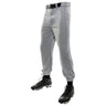 Champro NU CLASSIC Baseball Pant | Champro BP4 GREY Youth XS Baseball & Softball