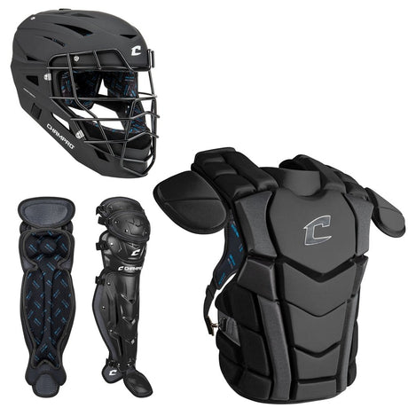 Champro Optimus Champion Plus Catcher's Kit | Champro CBSN3 BLACK Adult Catchers Equipment Sets