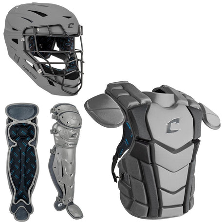 Champro Optimus Champion Plus Catcher's Kit | Champro CBSN3 LIGHTGREY Adult Catchers Equipment Sets
