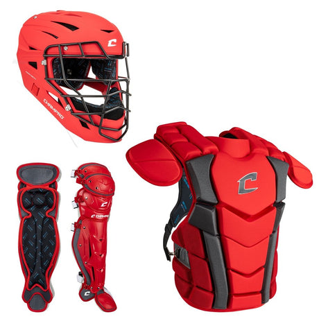 Champro Optimus Champion Plus Catcher's Kit | Champro CBSN3 SCARLET Adult Catchers Equipment Sets