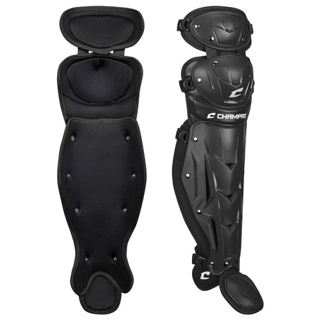 Champro Optimus MVP Double Knee Leg Guard | Champro CG104 BLACK SENIOR LEAGUE Baseball & Softball Protective Gear