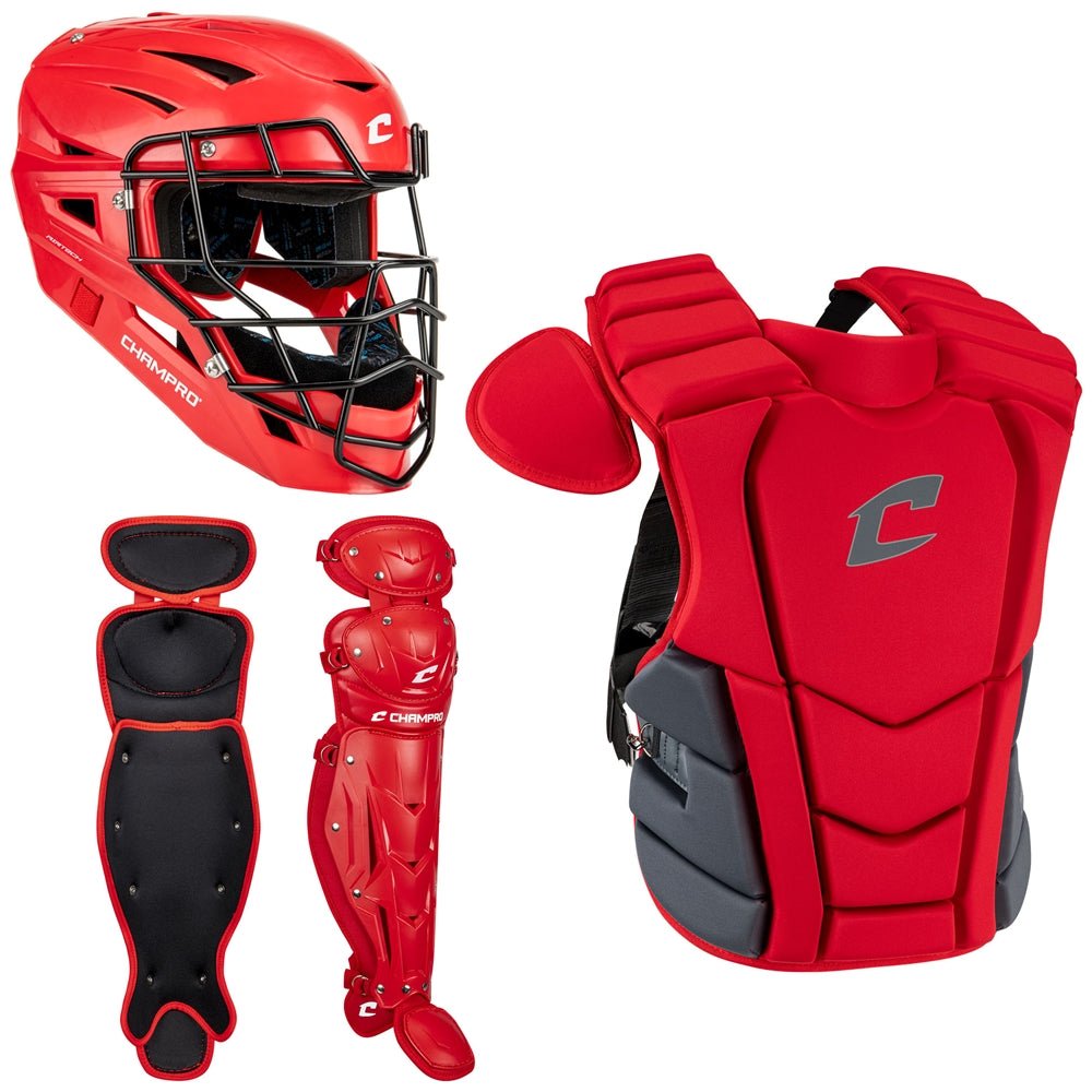Champro Optimus Select Plus Catcher Kit | Champro CBSN4 SCARLET Adult Catchers Equipment Sets