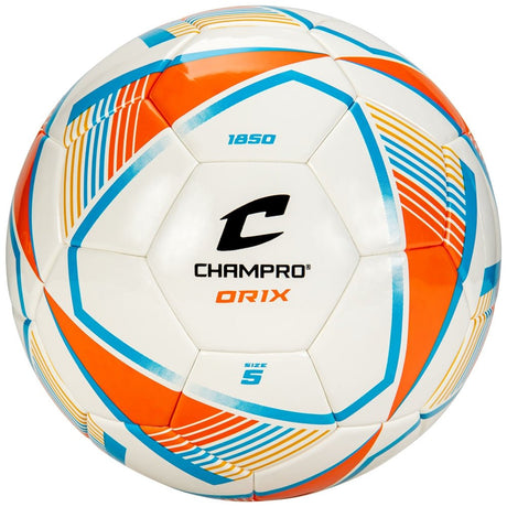 Champro ORIX Soccer Ball | Champro SB1850 ORANGELIGHTBLUEWHITE 5