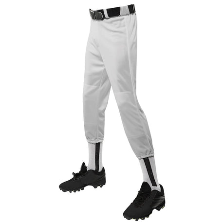 Champro Performance Pull - Up Baseball Pant with Belt Loops Youth | Champro BP1Y GREY XS Baseball & Softball