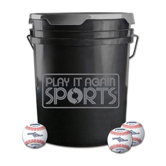 Champro PIAS Bucket w/2 dz CBB - 200D | Champro CBB200DB - PIAS Standard Standard Baseballs