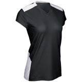 Champro Point Cap Sleeve Volleyball Jersey | Champro VJ12 BLACKWHITE XS Volleyball