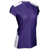 Champro Point Cap Sleeve Volleyball Jersey | Champro VJ12 PURPLEWHITE XS Volleyball